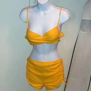 Swimsuit Shein Orange Sz L